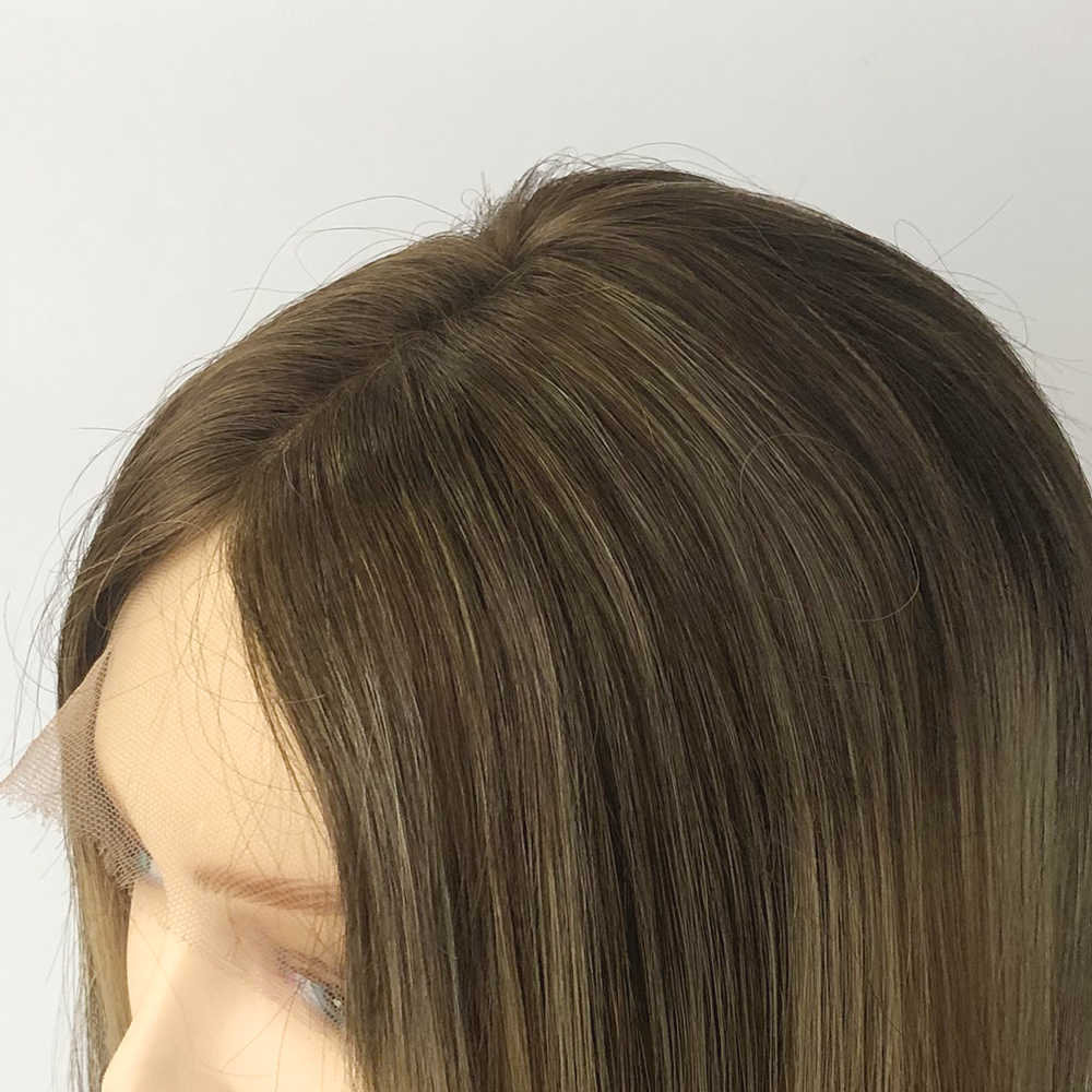 factory price stock virgin brazilian human hair jewish wig kosher wig shaitel for woman, highlighting hair color  QM294